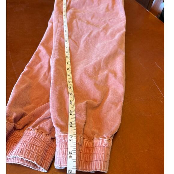 Anthropologie Kalea Womens Pink Corduroy Joggers Boho Trousers Pink/Rose Medium - Picture 6 of 8